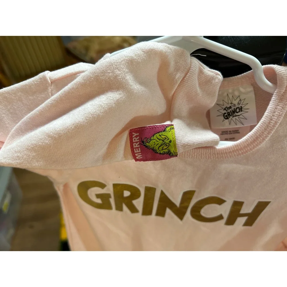 Dr Seuss‎ The Grinch Pink Romper Cindy Lou Who Max 18M Christmas Baby One Piece